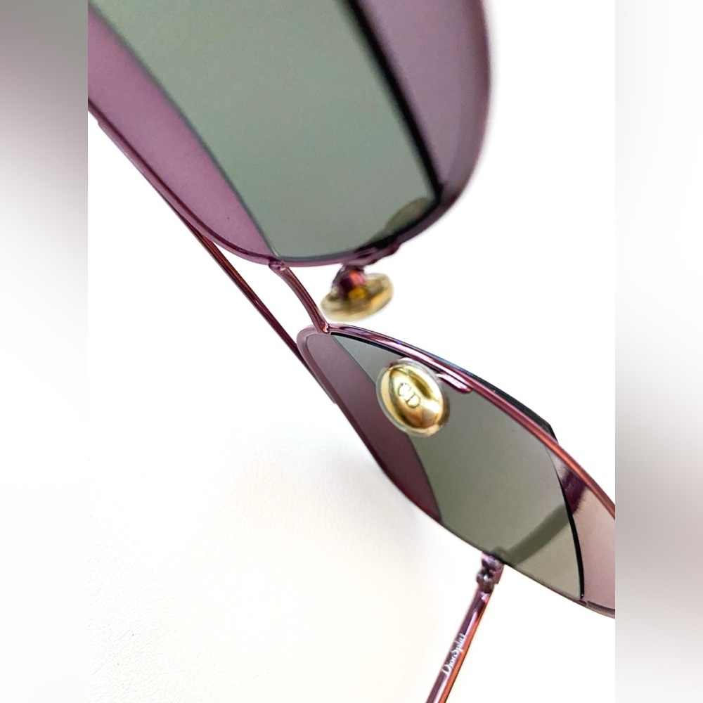 🔥🔥NWT The Funky Aviator Dior Split Blue And Pink Mirror 59MM Sunglasses - Picture 13 of 16